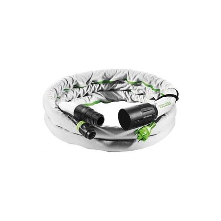 Tuyau d'aspiration plug-it D 27/22x3,5m- antistatique lisse