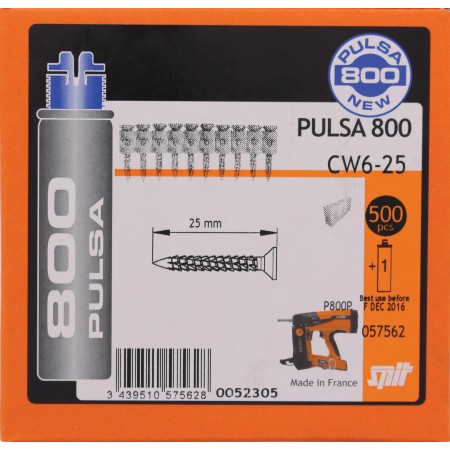 Clou CW6 PULSA 800 à bande SPIT