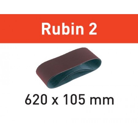 Bandes abrasives Rubin 620 x 105 mm pour bois FESTOOL