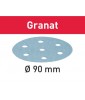 Disque abrasifs Granat D90 mm pour enduits, apprêts, laques FESTOOL