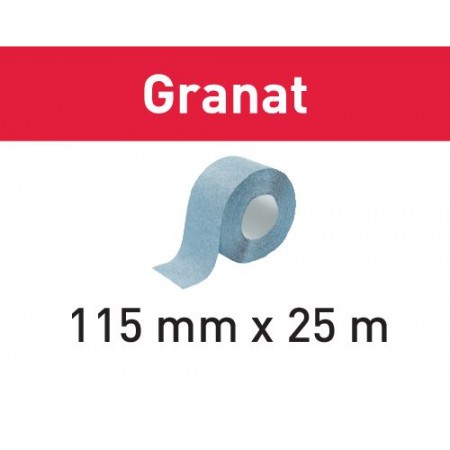  Abrasifs Granat 115mm x 25m en rouleau pour ponçage manuel FESTOOL 