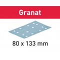 Abrasifs Granat 80 x 133 mm pour enduits, apprêts, laques FESTOOL