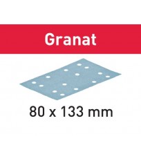 Abrasifs Granat 80 x 133 mm pour enduits, apprêts, laques FESTOOL