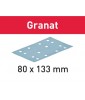 Abrasifs Granat 80 x 133 mm pour enduits, apprêts, laques FESTOOL