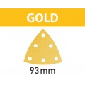 Triangle GOLD,auto-grippant 6 trous MIRKA