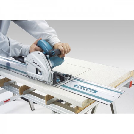 Scie plongeante SP6000J 1300W Ø165 mm coffret MakPac + Rail de guidage MAKITA