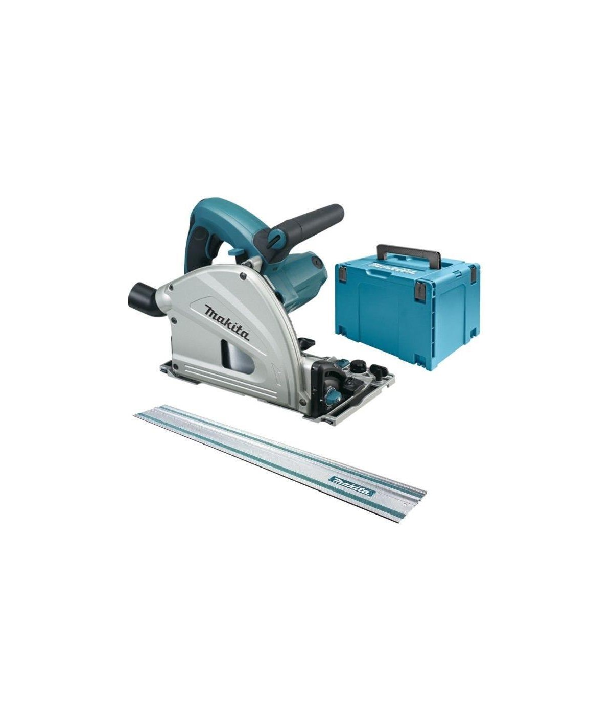 Makita Scie plongeante SP6000J1 240 V 165 mm avec 2 rails de 1,5 m