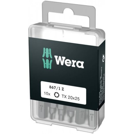 Boite de 10 embouts de vis TORX SB WERA