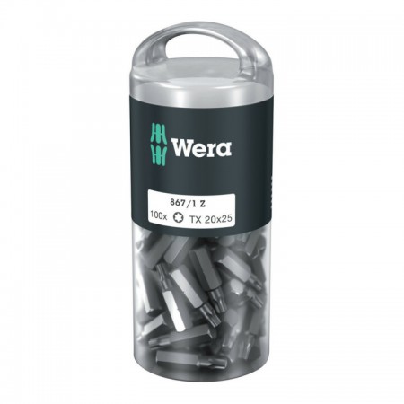 Boîte de 100 embouts pour vis TORX "867/1 DIY 100" WERA