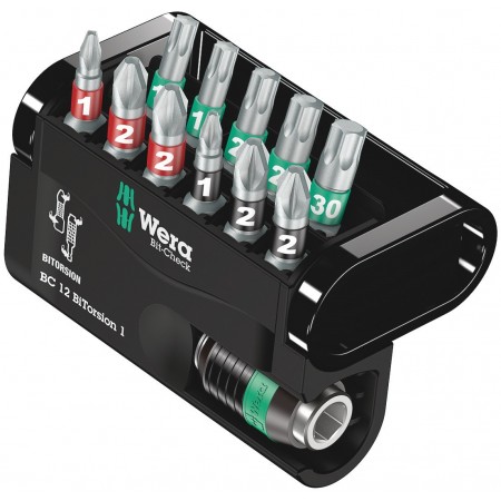 Coffret de 11 embouts de vissage "Bit-Check 12 BiTorsion 1" WERA