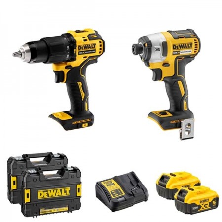 Pack Visseuse à chocs DCF887 + Perceuse visseuse DCD709 DEWALT