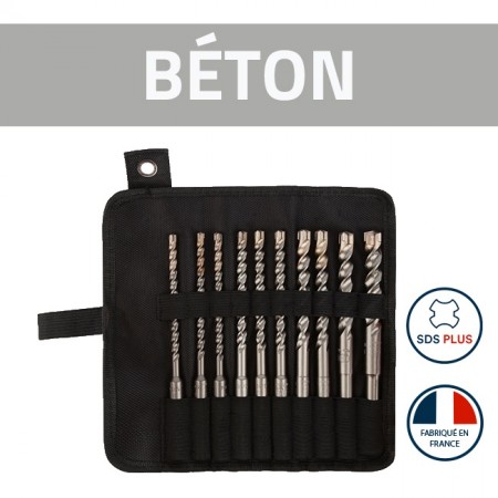 Coffret de 10 forets béton booster plus SDS Plus - DIAGER