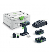 Perceuse-visseuse sans fil T 18+3 HPC 4,0 I-Plus FESTOOL