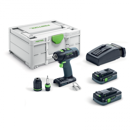 Perceuse-visseuse sans fil T 18+3 HPC 4,0 I-Plus FESTOOL