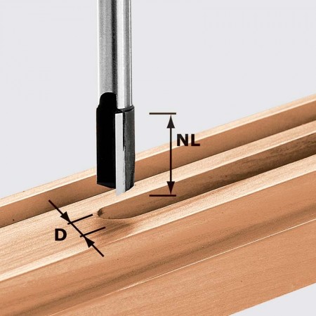 Fraise à profiler HW avec arête de base brasée