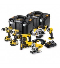 Pack 6 outils DCK699M3T Dewalt (DCD795 + DCS391 + DCS331 + DCF887 + DCH253 + DCL040)