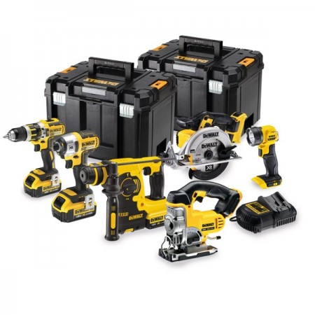 Pack 6 outils DCK699M3T Dewalt (DCD795 + DCS391 + DCS331 + DCF887 + DCH253 + DCL040)
