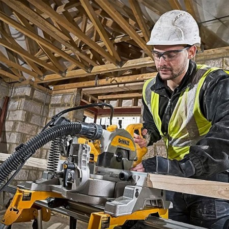 Scie à onglets radiale DWS777-QS DEWALT