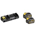 Pack 2 batteries 18-54 V Flexvolt 6/2 Ah + Chargeur Double DCB132 DEWALT