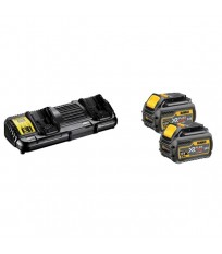 Pack 2 batteries 18-54 V Flexvolt 6/2 Ah + Chargeur Double DCB132 DEWALT