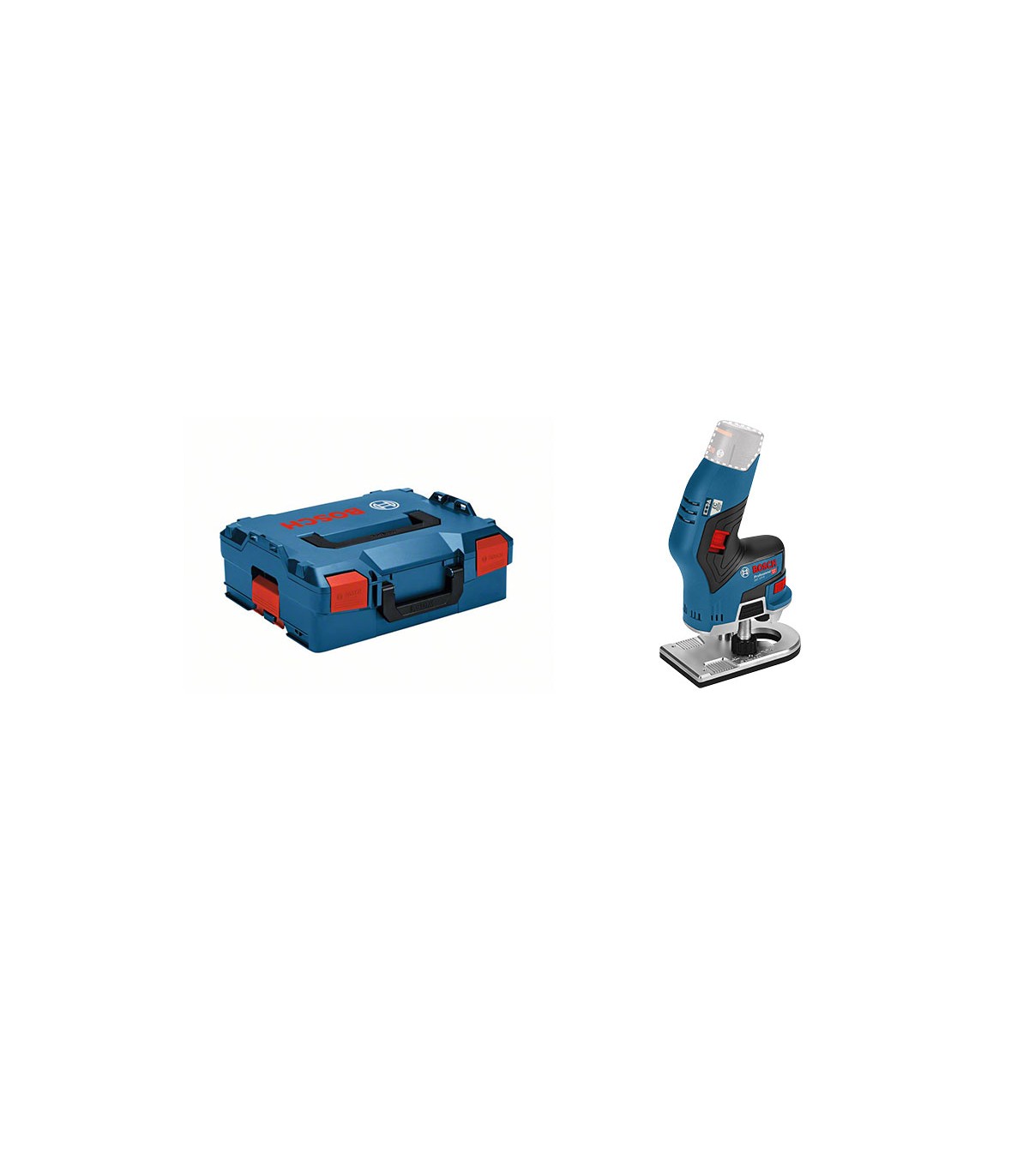 Bosch Professional 12V System affleureuse sans fil GKF 12V-8 (avec 2  batteries 3,0 Ah + chargeur rapide, pince de serrage 8 mm, clé plate, dans  L-BOXX