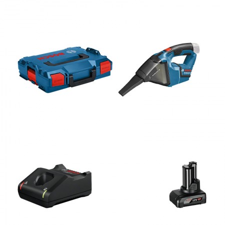 Aspirateur GAS 12V + 1 batterie 12V 6 Ah + 1 chargeur GAL 12V-40 BOSCH