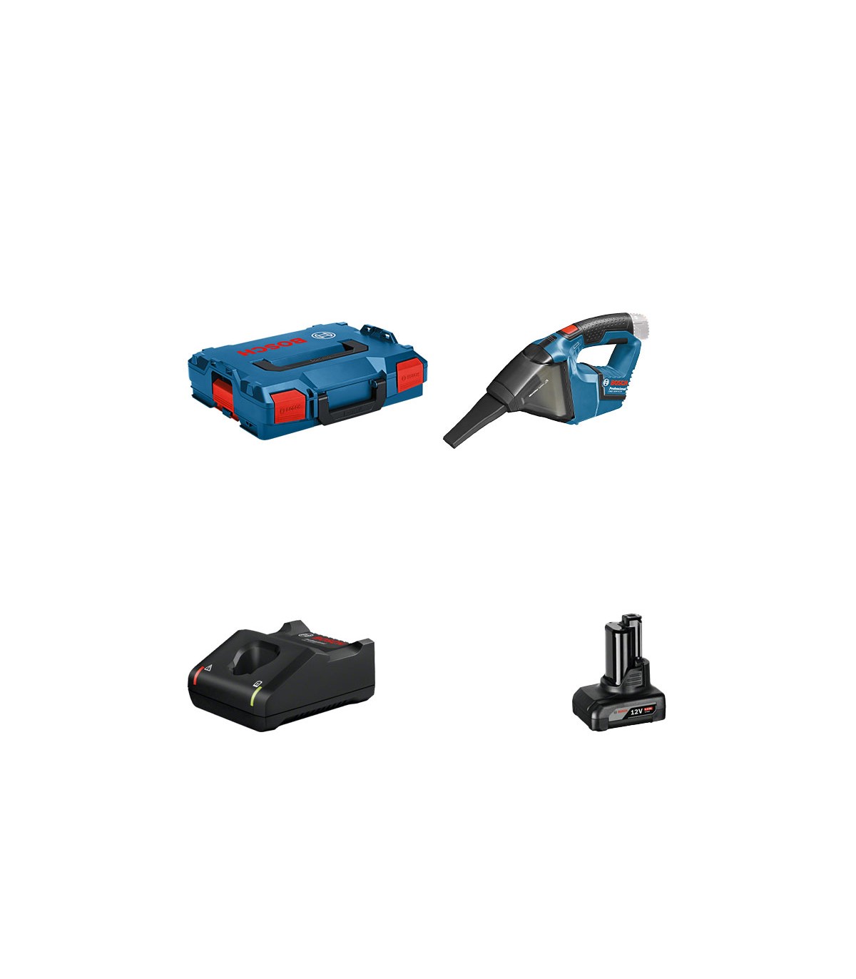 Aspirateur GAS 12V + 1 batterie 12V 6 Ah + 1 chargeur GAL 12V-40 BOSCH