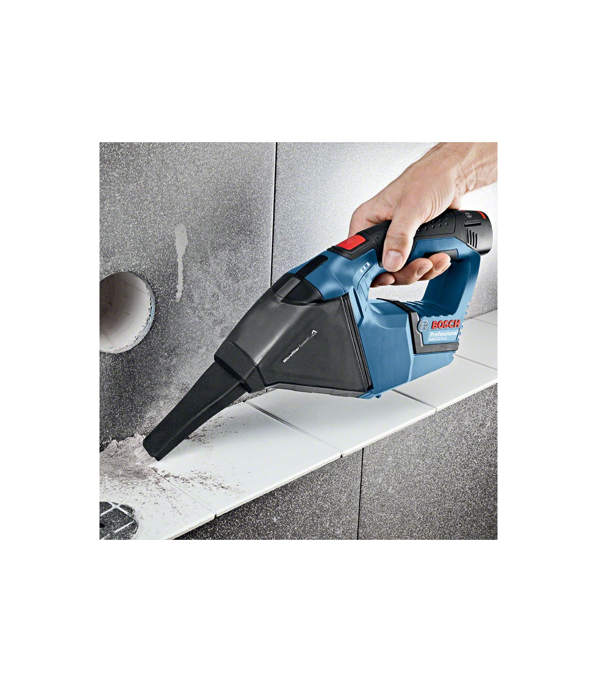 Aspirateur GAS 12V + 1 batterie 12V 6 Ah + 1 chargeur GAL 12V-40 BOSCH