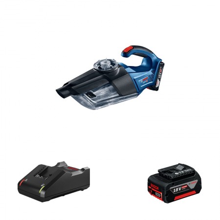 Aspirateur GAS 18V-1 + 1 batterie GBA 18V 4 Ah + 1 chargeur GAL 18V-40 BOSCH