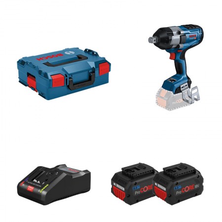 Boulonneuse GDS 18V-1050 H + 2 batteries Procore 18V 8 Ah Ah + 1 chargeur GAL 160 C BOSCH