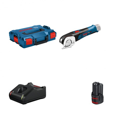 Cisaille GUS 12 V-300 + 1 batterie 12V 3 Ah + 1 chargeur GAL 12V-40 BOSCH