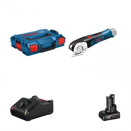 Cisaille GUS 12 V-300 + 1 batterie 12V 6 Ah + 1 chargeur GAL 12V-40 BOSCH
