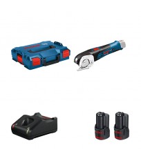 Cisaille GUS 12 V-300 + 2 batteries 12V 3 Ah + 1 chargeur GAL 12V-40 BOSCH