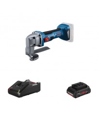 Cisaille à tôle GSC 18V-16 E + 1 batterie Procore 18V 4 Ah + 1 chargeur GAL 18V-40 BOSCH