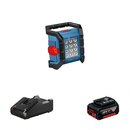 Lampe GLI 18V-1200 C + 1 batterie GBA 18V 4 Ah + 1 chargeur GAL 18V-40 BOSCH