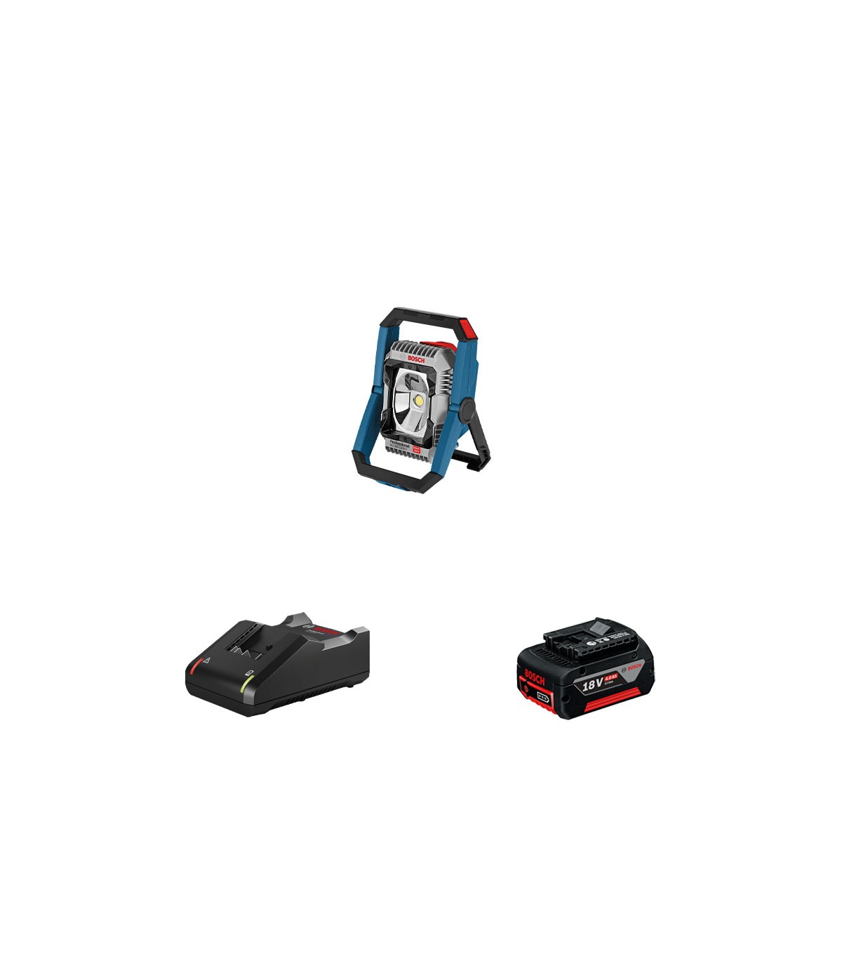 Lampe GLI 18V-2200 C + 1 batterie GBA 18V 4 Ah + 1 chargeur GAL 18V-40 BOSCH
