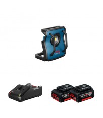 Lampe sans fil GLI 18V-4000 C + 2 batteries GBA 18V 4 Ah + 1 chargeur GAL 18V-40 BOSCH