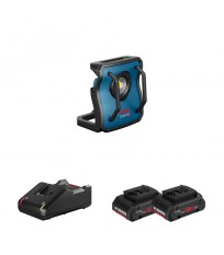 Lampe sans fil GLI 18V-4000 C + 2 batteries Procore 18V 4 Ah + 1 chargeur GAL 18V-40 BOSCH