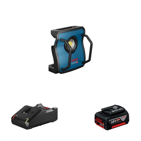 Lampe GLI 18V-10000 C + 1 batterie GBA 18V 4 Ah + 1 chargeur GAL 18V-40 BOSCH