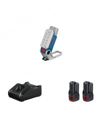 Lampe torche GLI 12V-330 + 2 batteries 12V 3 Ah + 1 chargeur GAL 12V-40 BOSCH