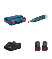 Outil rotatif GRO 12 V-35 + 2 batteries 12V 3 Ah + chargeur GAL 12V-40 BOSCH