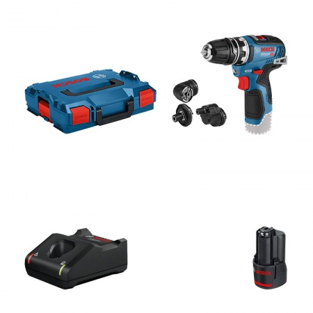 Perceuse-visseuse GSR 12V-35 FC + 1 batterie 12V 3 Ah + chargeur GAL 12V-40 BOSCH
