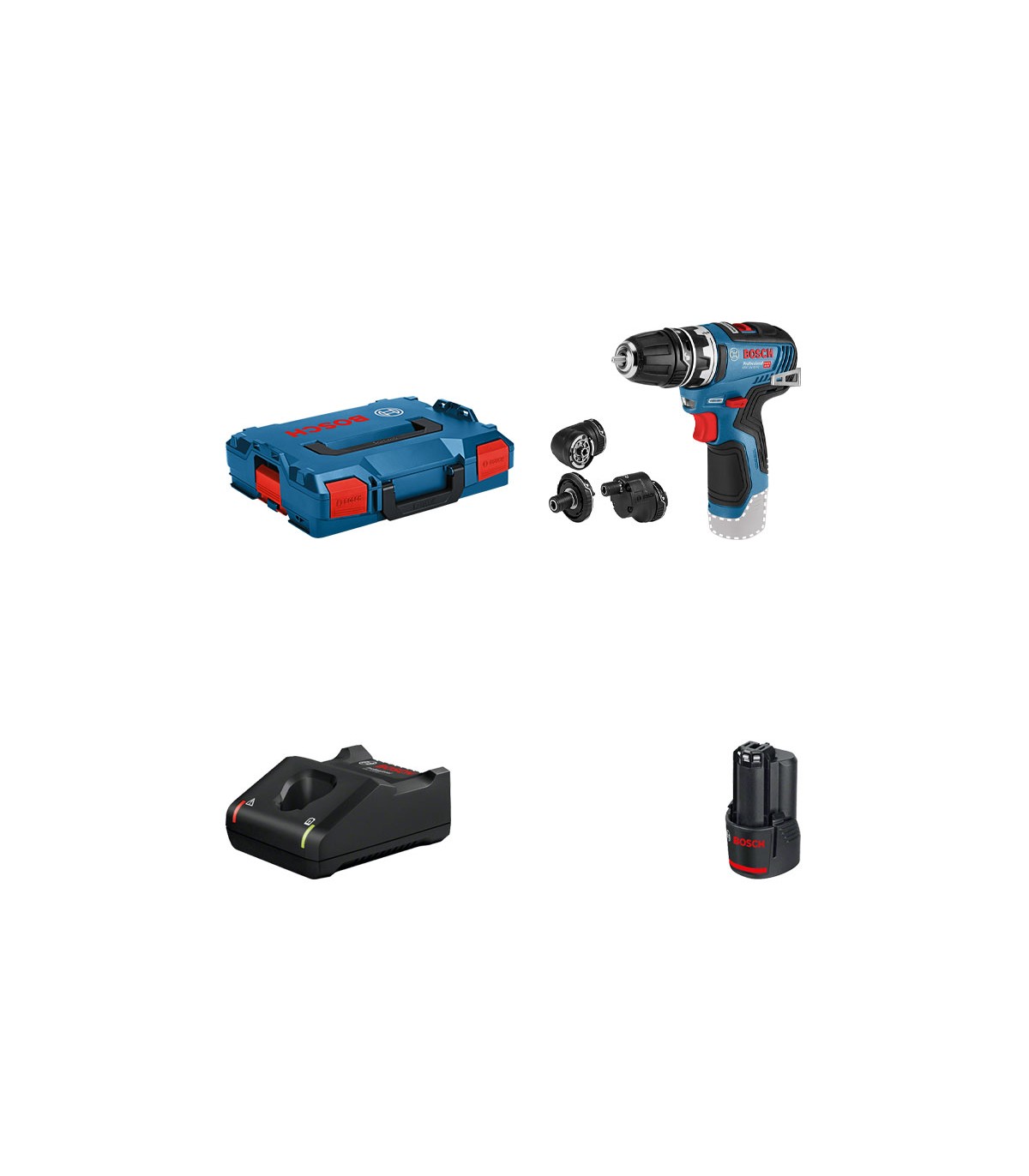 Perceuse-visseuse GSR 12V-35 FC + 1 batterie 12V 3 Ah + chargeur GAL 12V-40 BOSCH