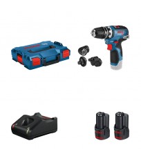 Perceuse-visseuse GSR 12V-35 FC + 2 batteries 12V 3 Ah + chargeur GAL 12V-40 BOSCH