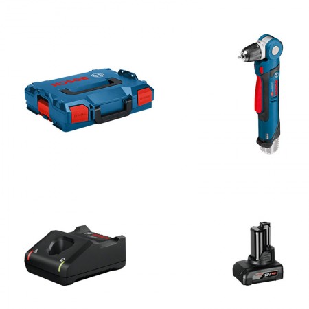 Perceuse d’angle GWB 12V-10 Click & Go + 1 batterie 12V 6 Ah + chargeur GAL 12V-40 BOSCH