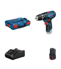 Perceuse-visseuse à percussion GSB 12 V-15 + 1 batterie 12V 3 Ah + chargeur GAL 12V-40 BOSCH