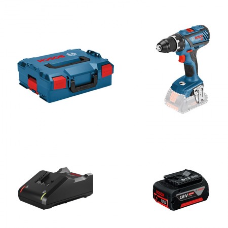 Perceuse-visseuse GSR 18V-28 + 1 batterie GBA 18V 4 Ah + 1 chargeur GAL 18V-40 BOSCH