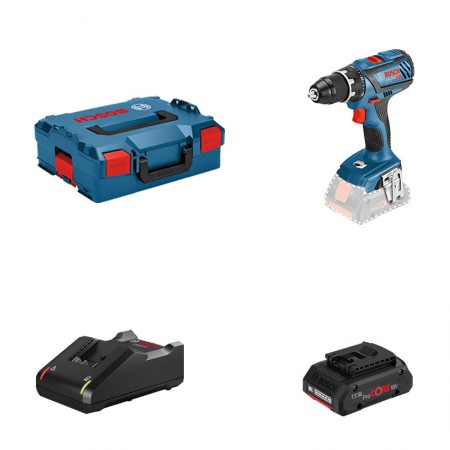 Perceuse-visseuse GSR 18V-28 + 1 batterie Procore 18V 4 Ah + 1 chargeur GAL 18V-40 BOSCH