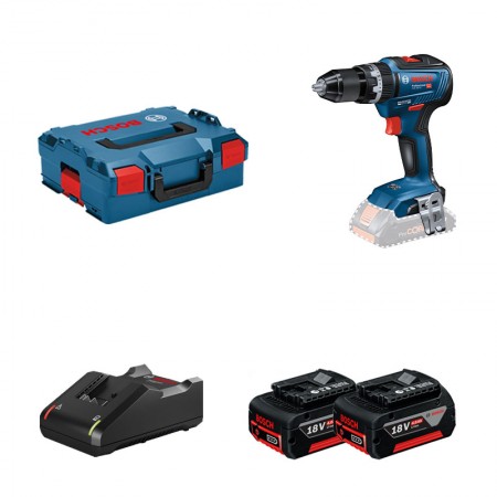 Perceuse-visseuse GSB 18V-55 + 2 batteries GBA 18V 4 Ah + 1 chargeur GAL 18V-40 BOSCH