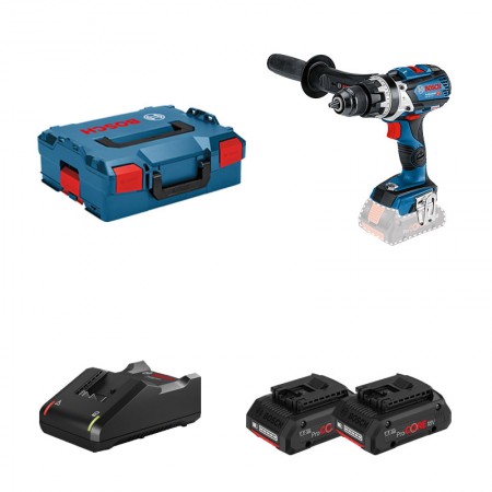 Perceuses-visseuse à percussion GSB 18V-110 C + 2 batteries Procore 18V 4 Ah + 1 chargeur GAL 18V-40 BOSCH